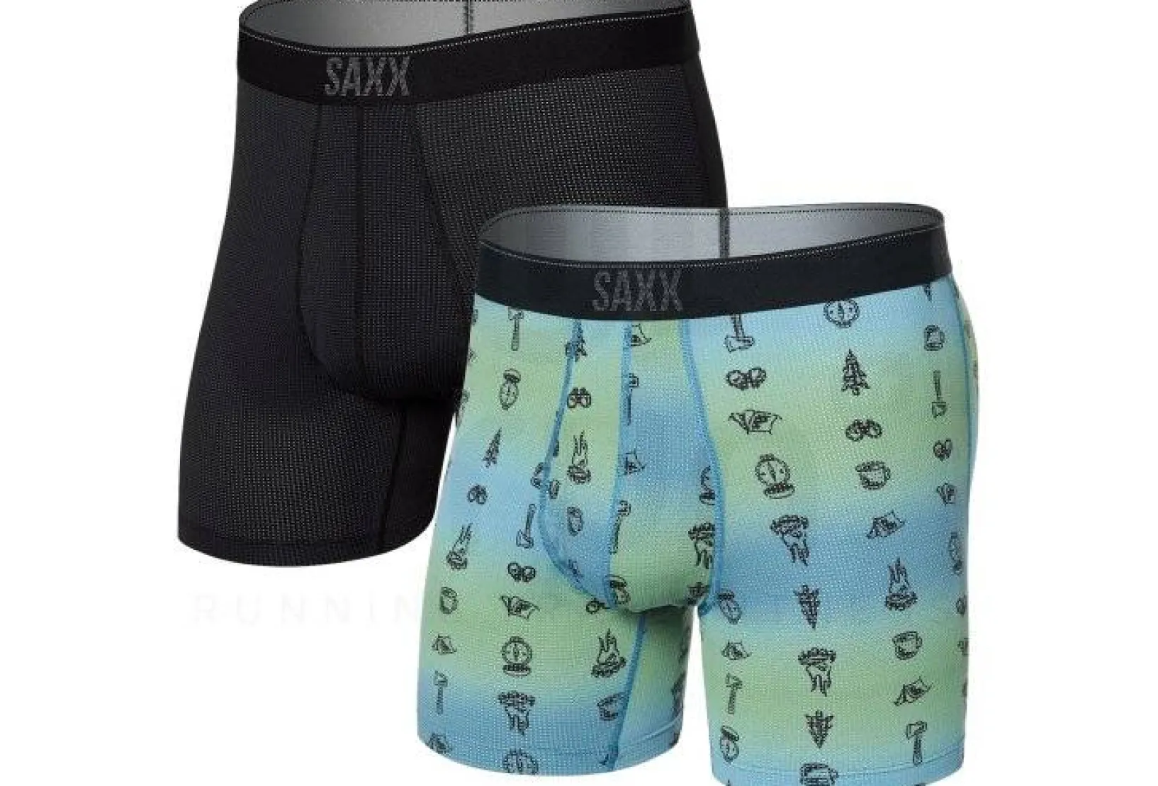 Homme Saxx Sous-Vêtements^Lot de 2 boxers Quest M