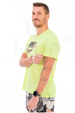 Homme Nike Manches Courtes^Miler Run Energy