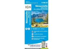 Carte IGN Cartes^Néouvielle-Vallée D'aure 1748ET