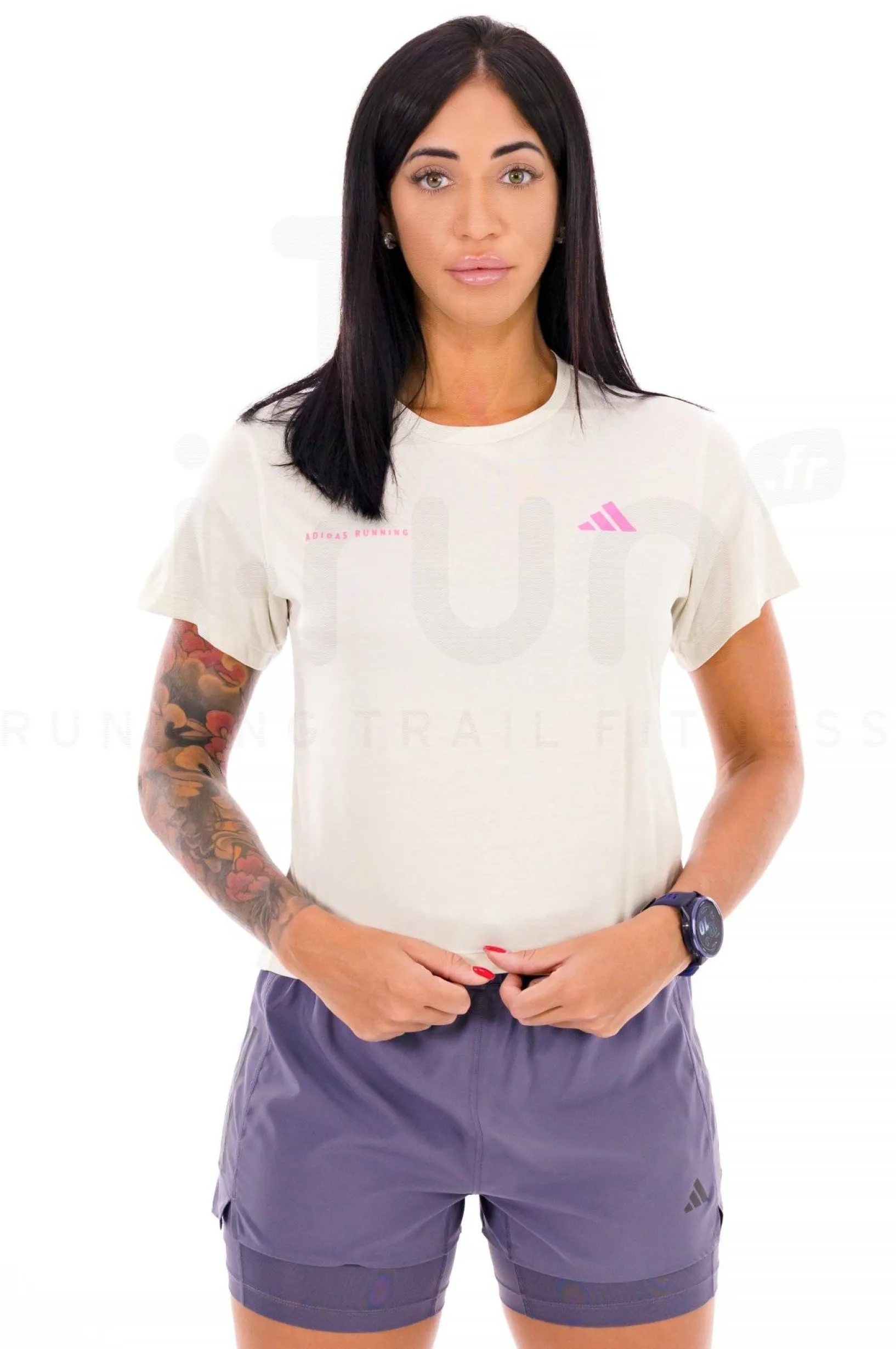 Femme adidas Manches Courtes^Own The Run Melange femme