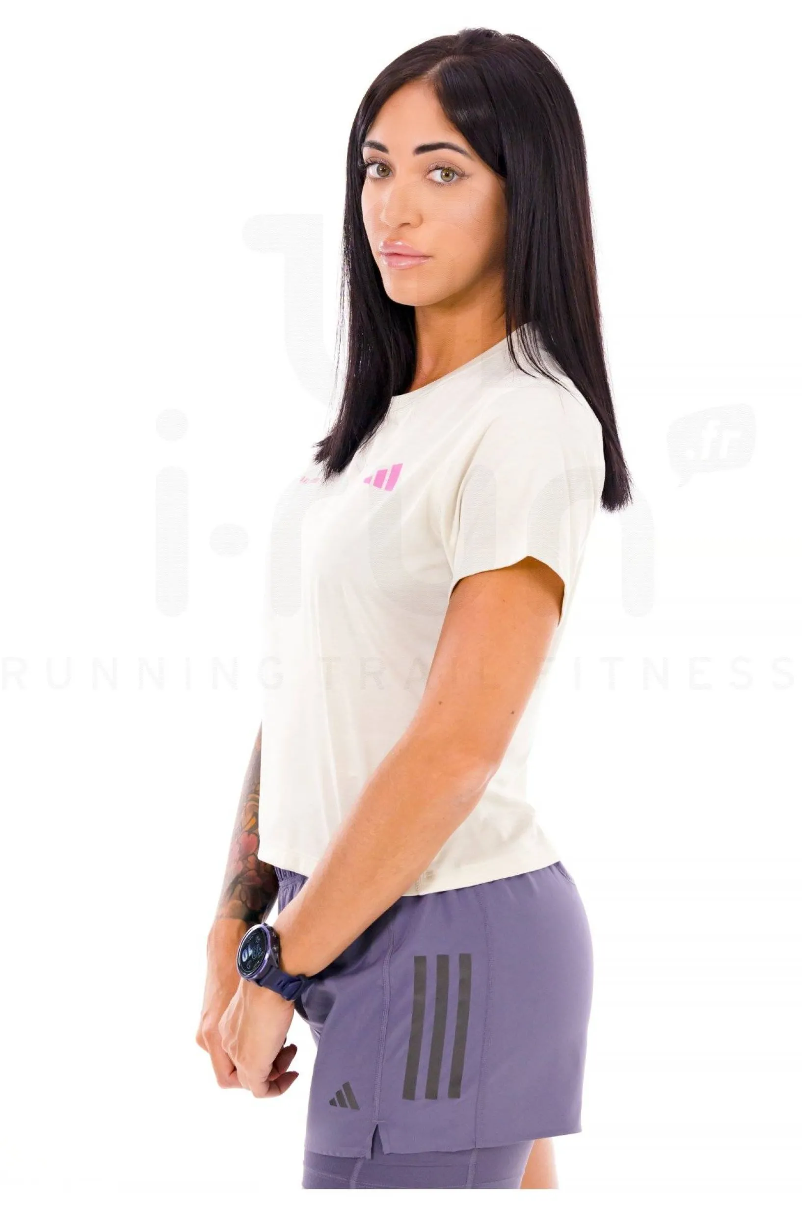 Femme adidas Manches Courtes^Own The Run Melange femme
