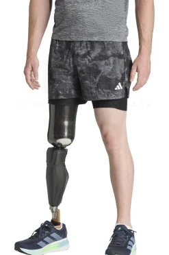 Homme adidas Shorts / Cuissards^Own The Run Spray Dye 2 en 1