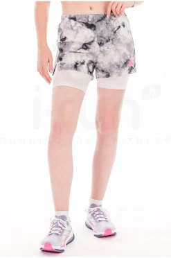 Femme adidas Shorts / Cuissards / Jupes^Own The Run Spray Dye 2 en 1 femme