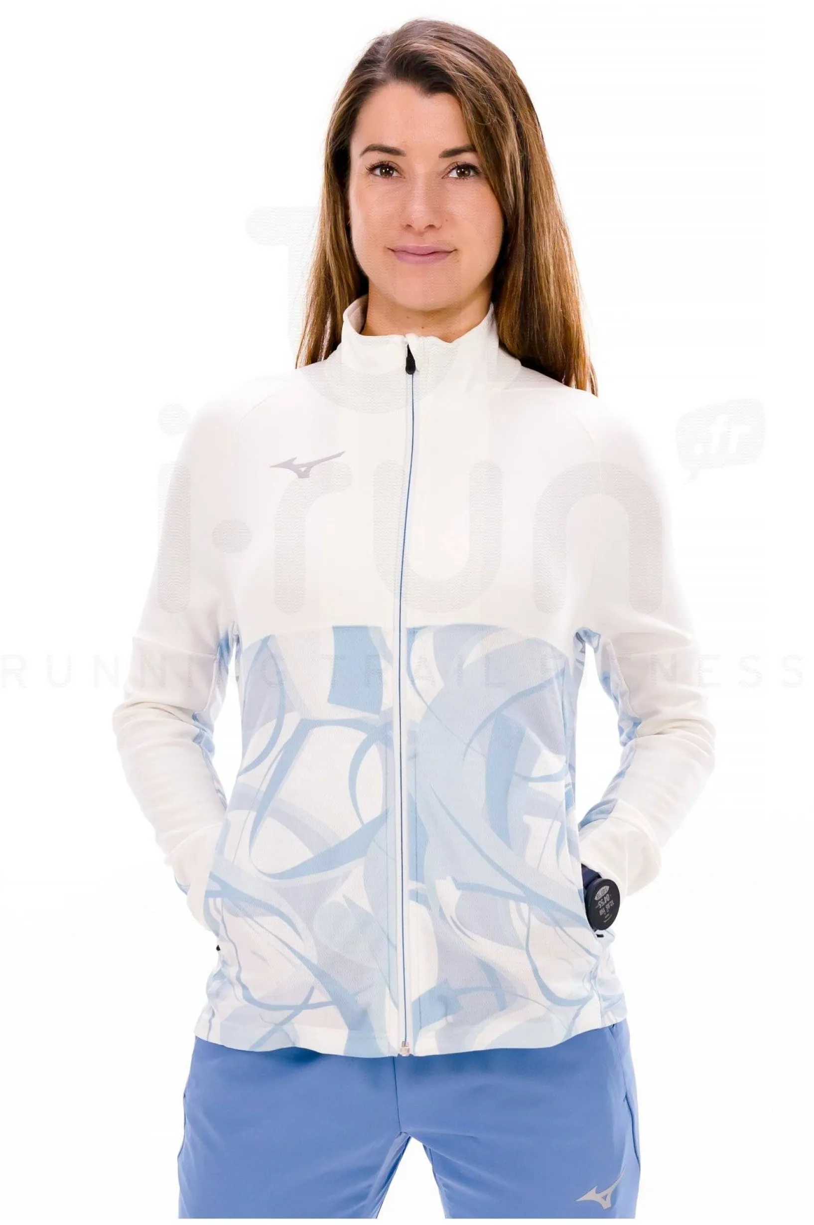 Femme Mizuno Vestes & Coupe Vent^Paris Athlete Hybrid Warm Up W femme
