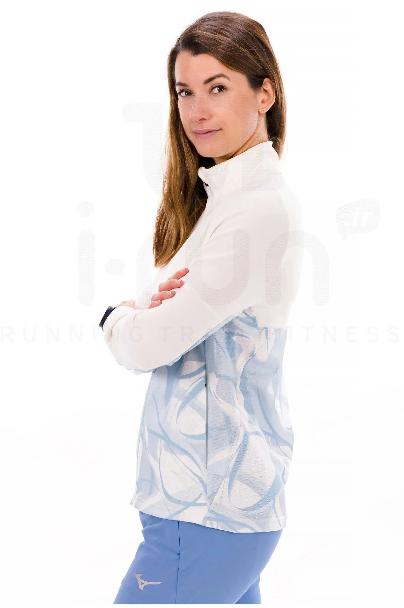 Femme Mizuno Vestes & Coupe Vent^Paris Athlete Hybrid Warm Up W femme