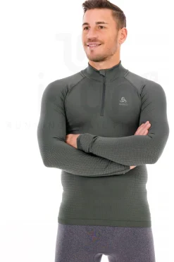 Homme Odlo Manches Longues^Performance Warm 1/2 Zip