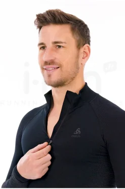 Homme Odlo Manches Longues^Performance Warm 1/2 Zip