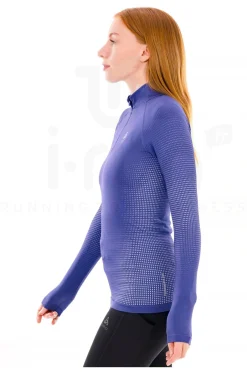 Femme Odlo Manches Longues^Performance Warm 1/2 Zip femme