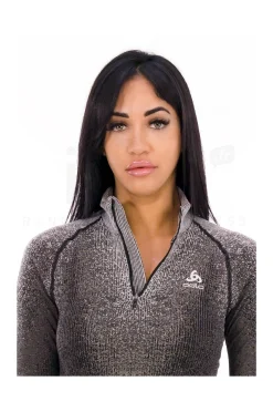 Femme Odlo Manches Longues^POW Blackcomb 1/2 Zip femme