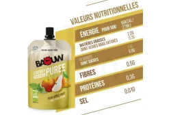 Baouw Gels^Purée nutritionnelle bio - Poire - Pomme - Menthe