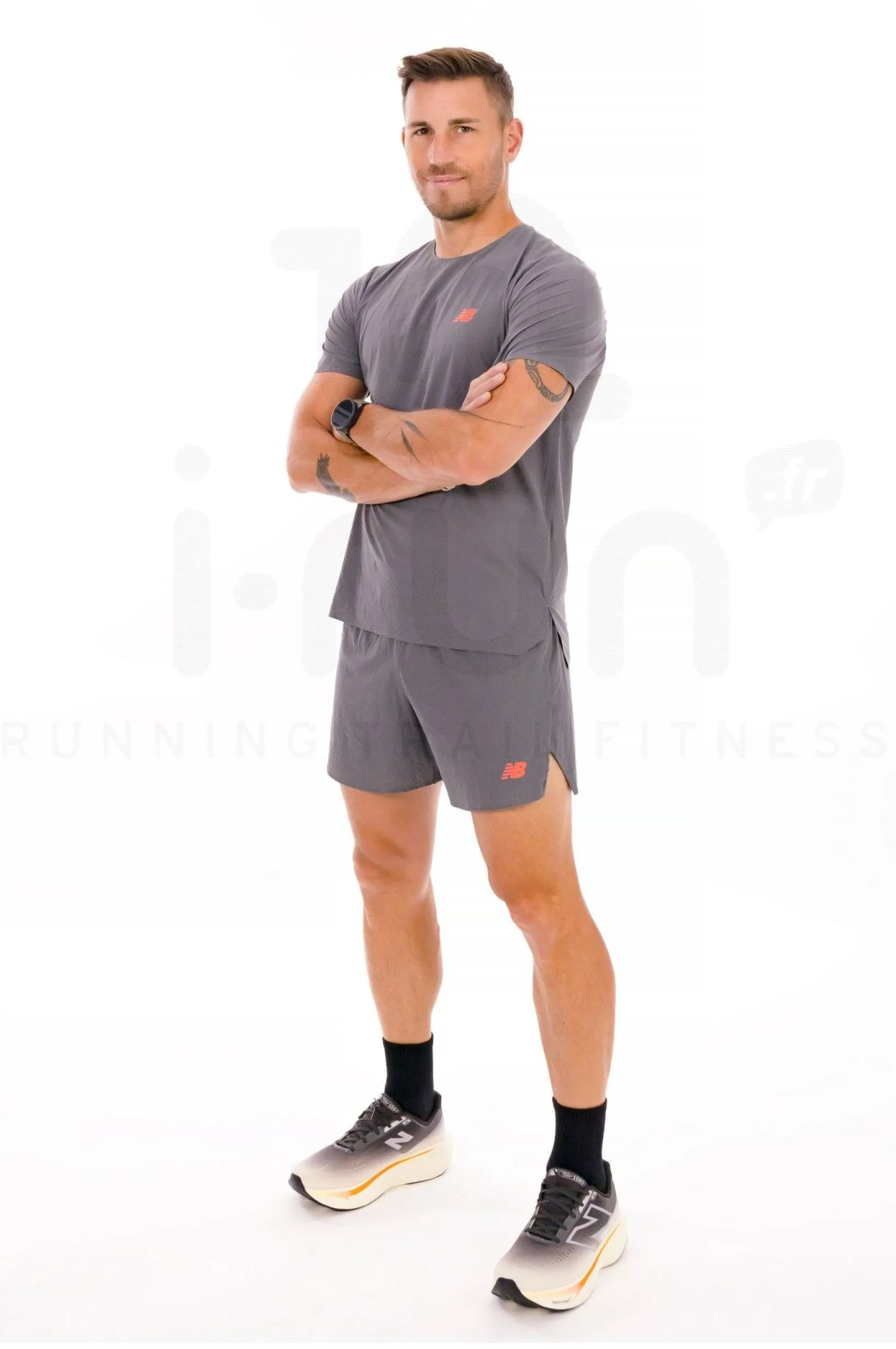 Homme New Balance Manches Courtes^Race Day Ultra Light