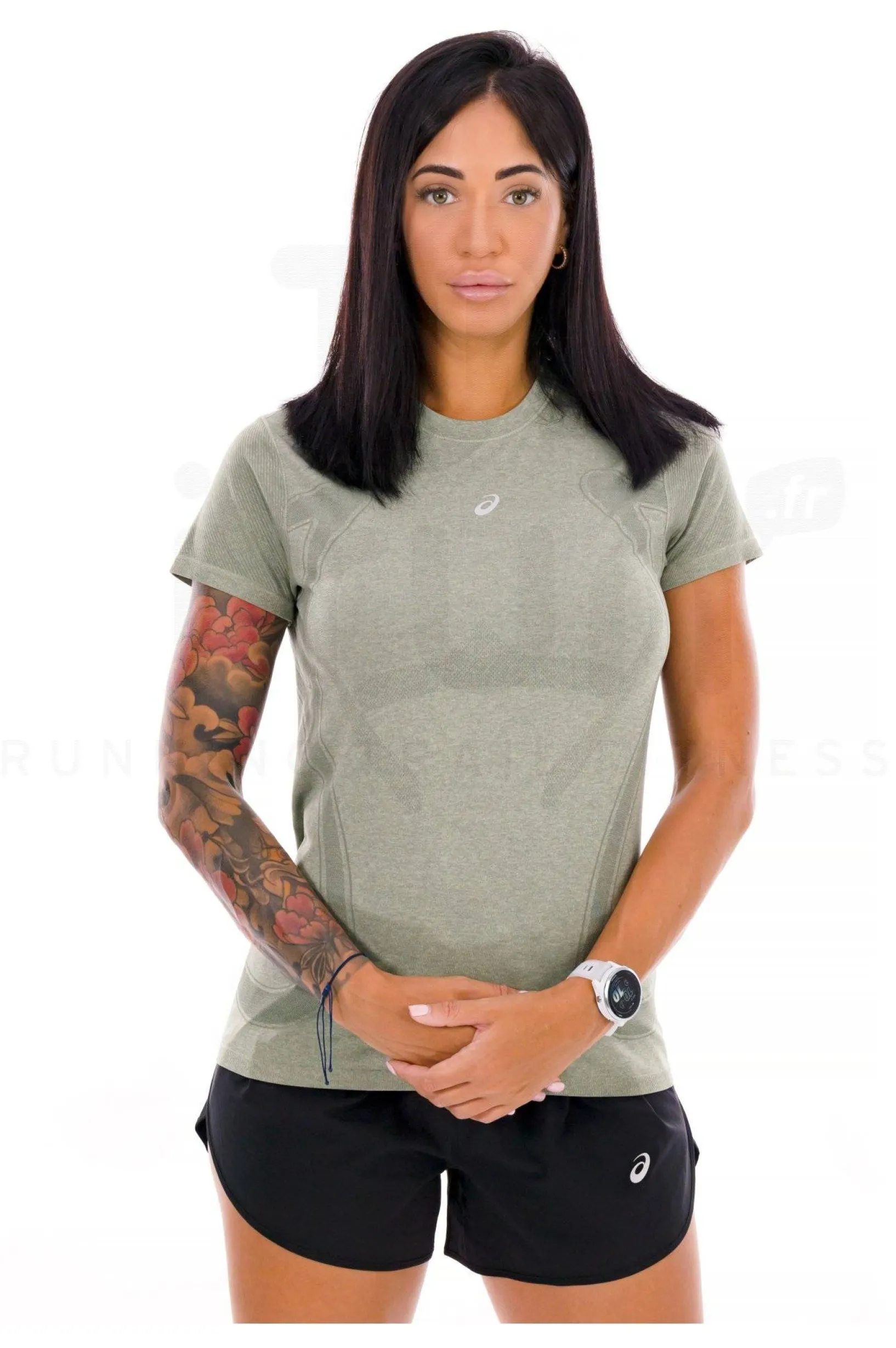 Femme Asics Manches Courtes^Road Seamless femme
