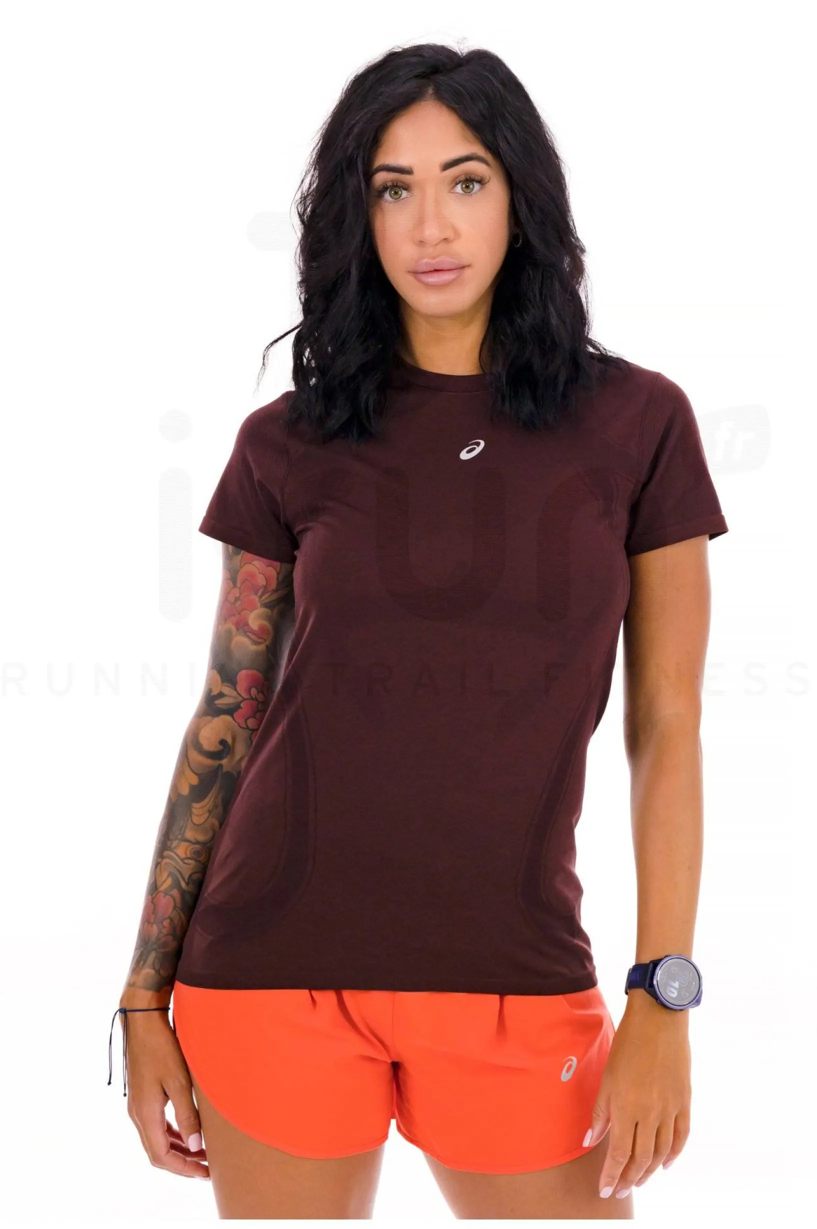 Femme Asics Manches Courtes^Road Seamless femme