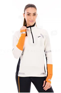 Femme Brooks Manches Longues^Run Visible 1/2 Zip 2.0 femme