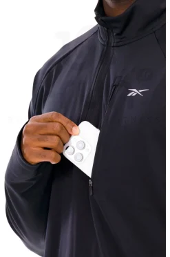 Homme Reebok Manches Longues^Running 1/4 Zip Raglan