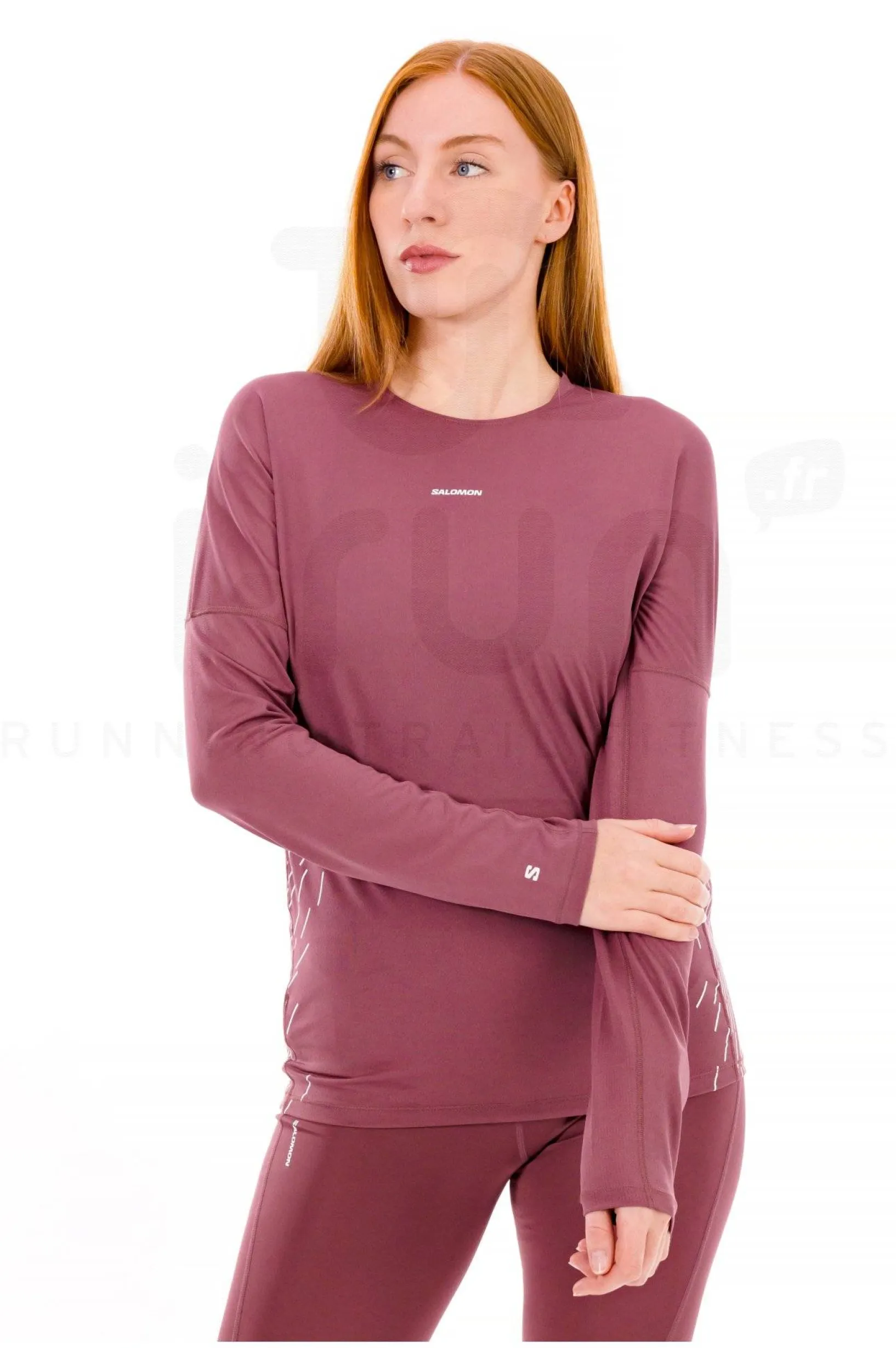 Femme Salomon Manches Longues^Sense Aero GFX femme