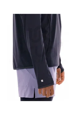 Homme Salomon Manches Longues^Sense Aero Hybrid 1/4 Zip