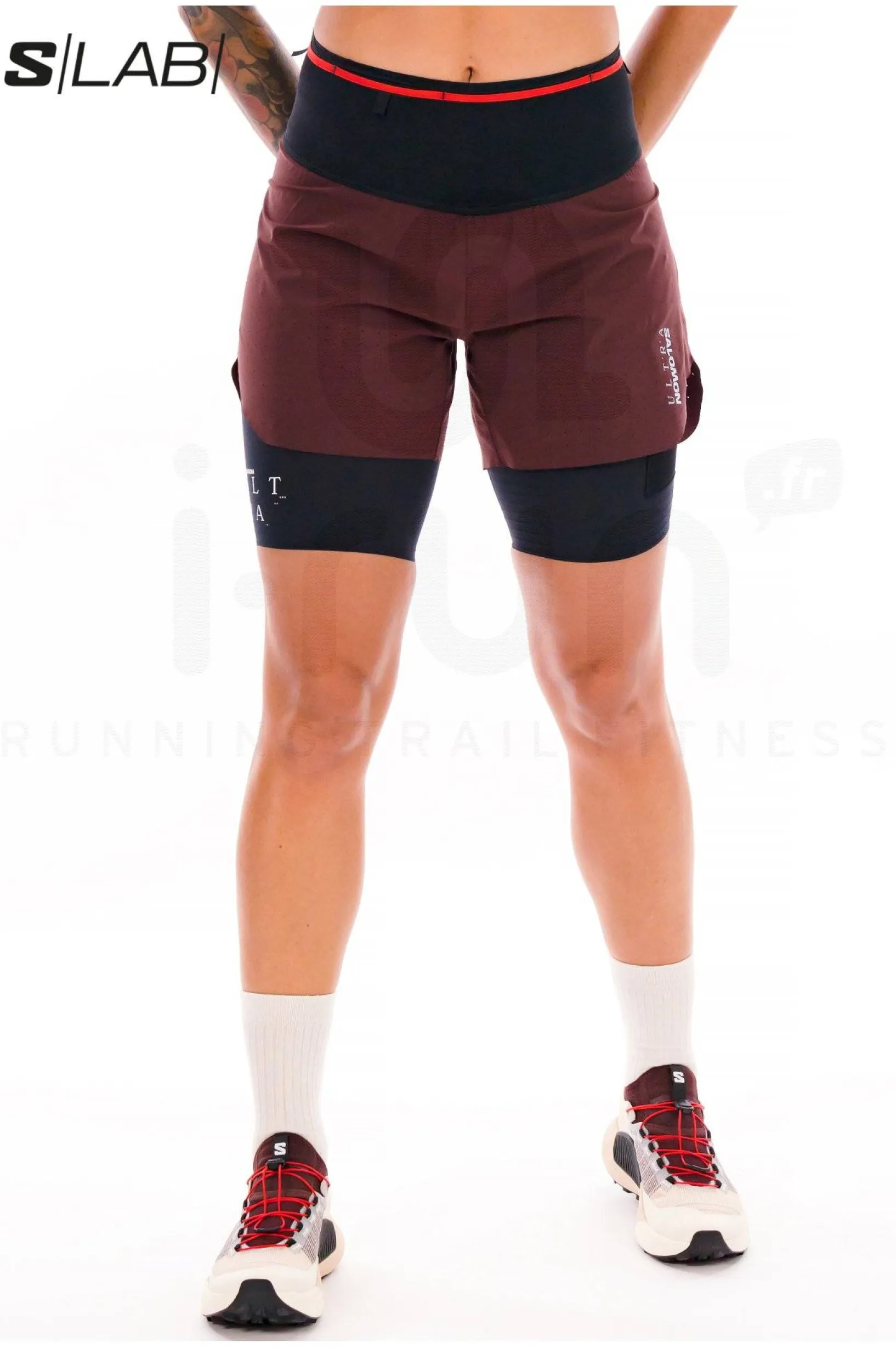 Femme Salomon Shorts / Cuissards / Jupes^S-Lab Ultra 2 en 1 femme