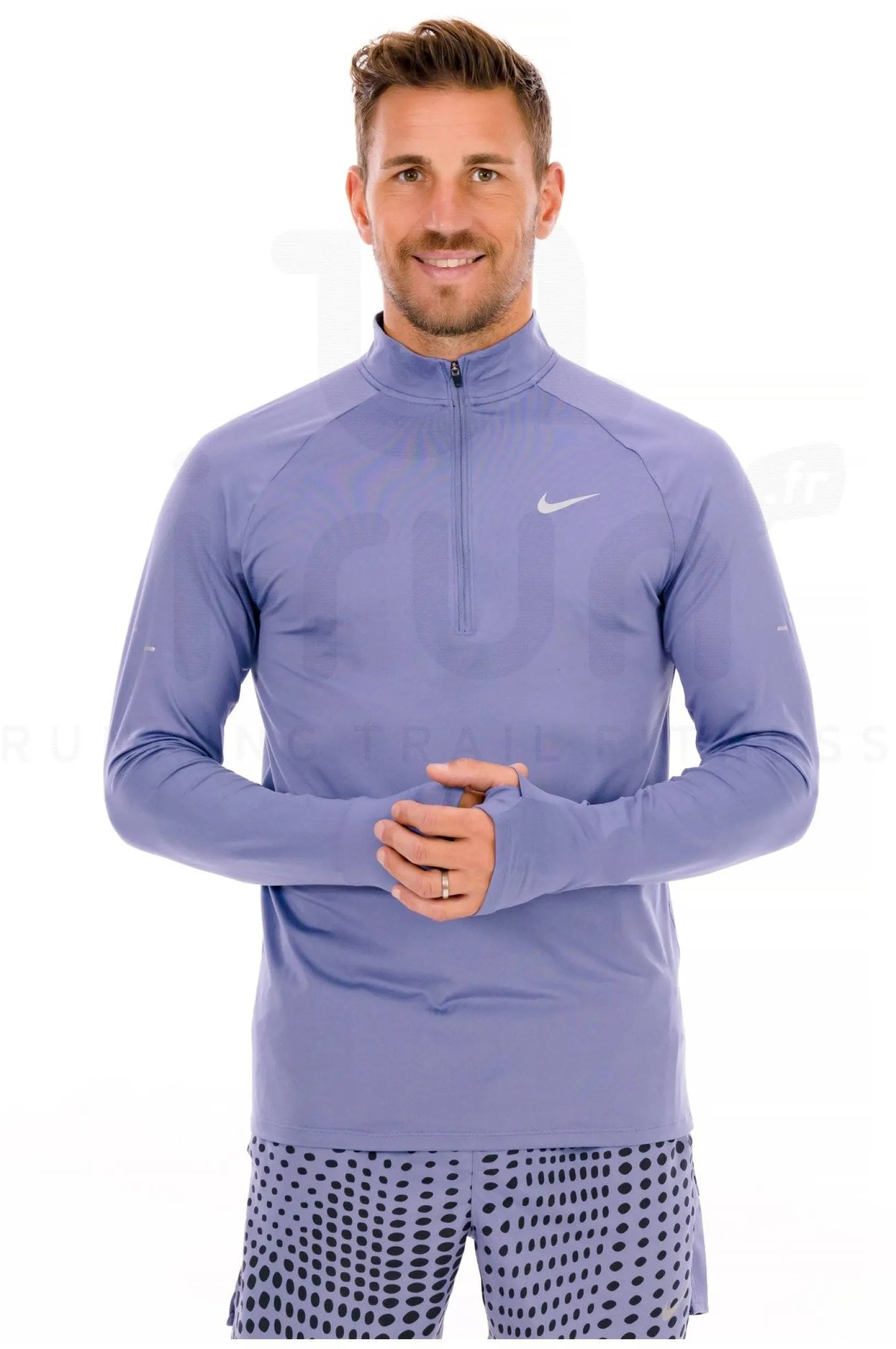 Homme Nike Manches Longues^Stride 1/4 Zip
