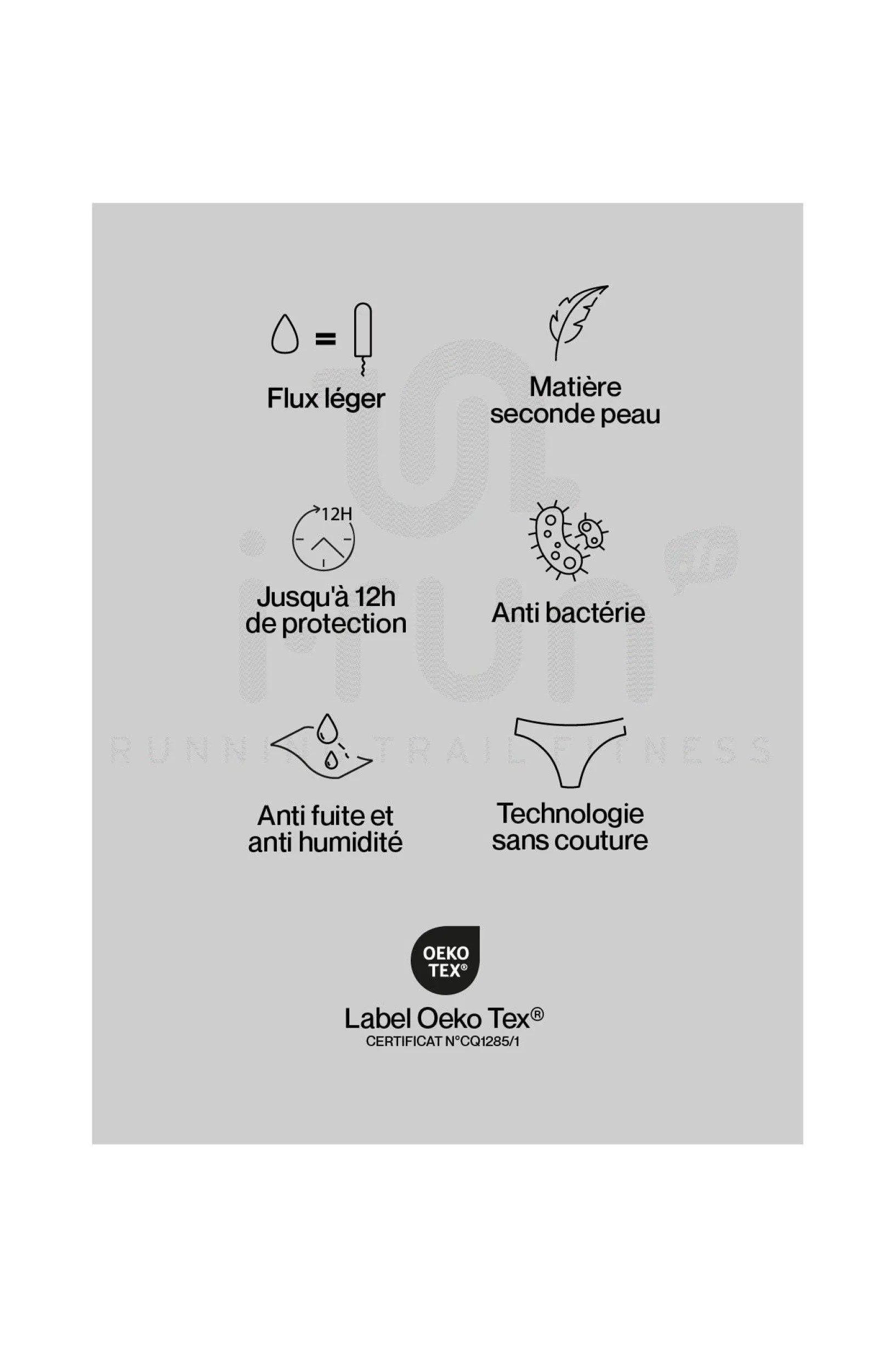 Femme Smoon Sous-Vêtements^String menstruel - Flux léger femme