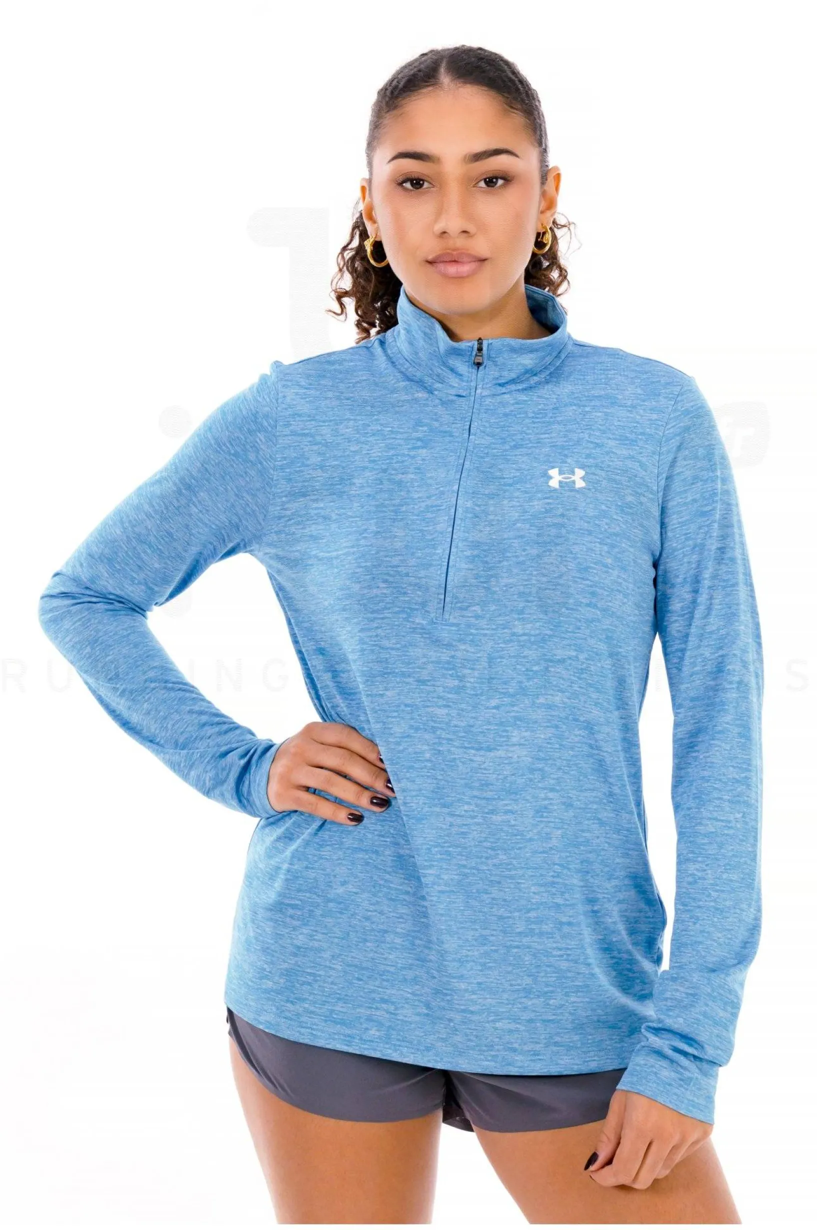 Femme Under Armour Manches Longues^Tech 1/2 Zip femme