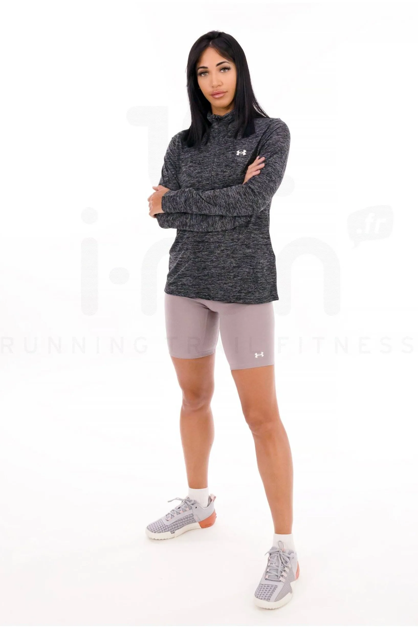 Femme Under Armour Manches Longues^Tech 1/2 Zip femme