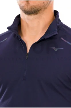 Homme Mizuno Manches Longues^Tech Thermal Charge 1/2 Zip