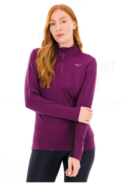 Femme Mizuno Manches Longues^Tech Thermal Charge 1/2 Zip femme