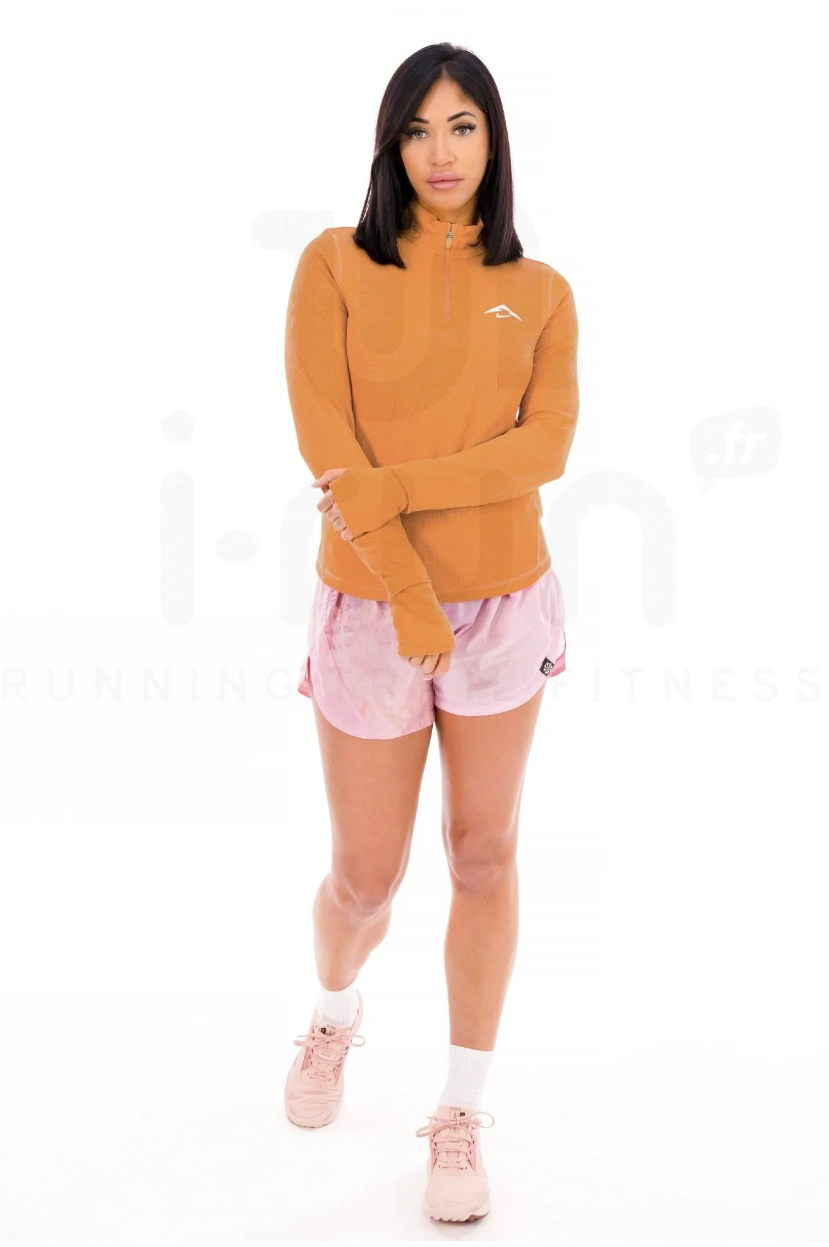 Femme Nike Manches Longues^Trail 1/4 Zip femme