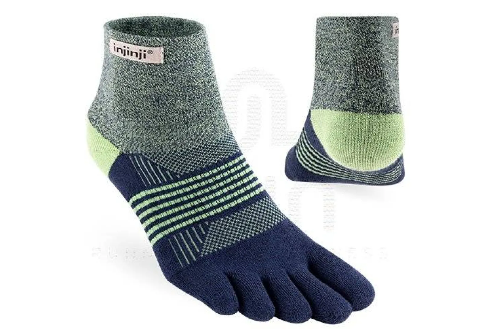 Injinji Chaussettes^Trail Midweight Mini-Crew Coolmax femme