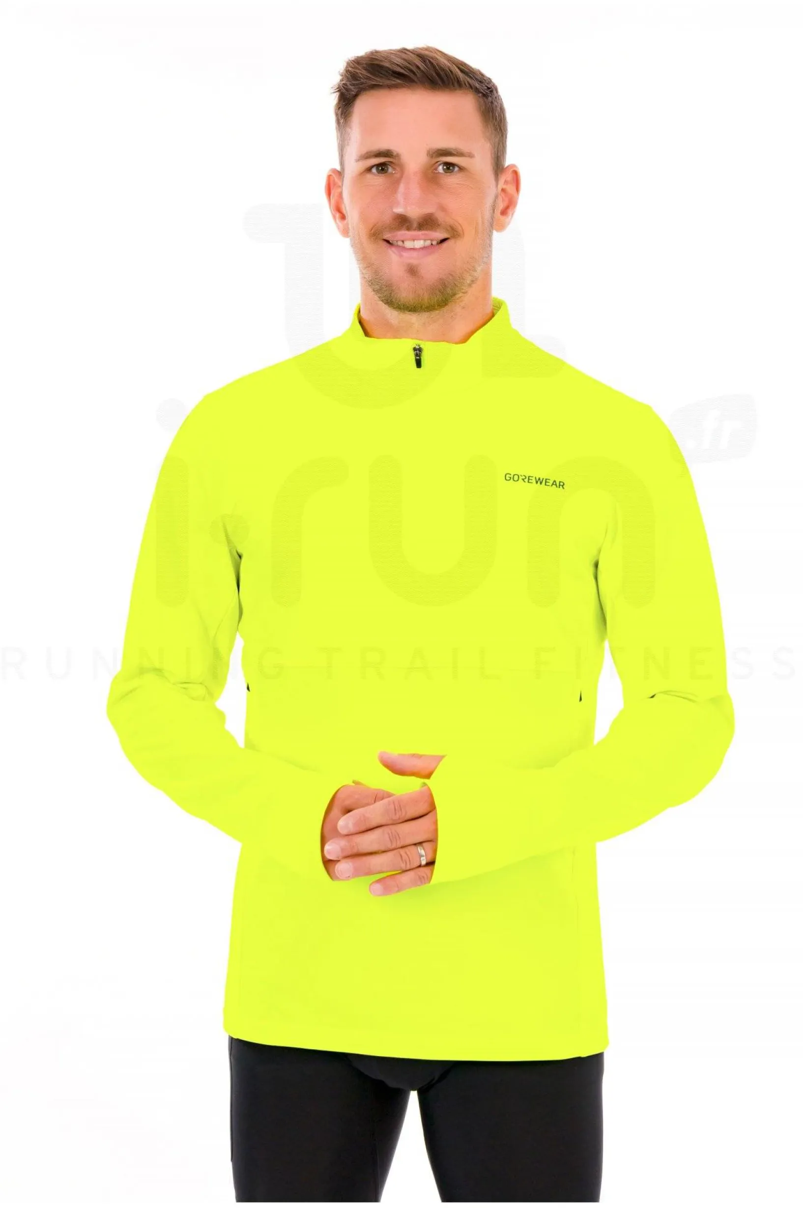 Homme Gorewear Manches Longues^Training Thermo 1/4 Zip