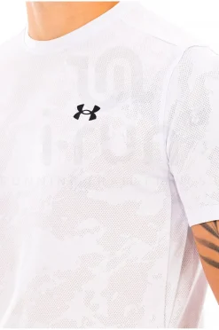 Homme Under Armour Manches Courtes^UA Tech Vent Jacquard