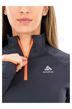 Femme Odlo Manches Longues^X-Alp Ceramiwarm 1/2 Zip femme