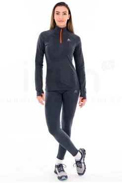 Femme Odlo Manches Longues^X-Alp Ceramiwarm 1/2 Zip femme