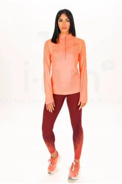 Femme Odlo Manches Longues^Zeroweight 1/2 Zip femme